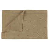 Trixie Knitted Blanket - Sand - Laadlee