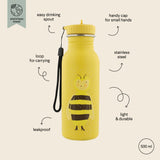 Trixie Stainless Steel Bottle 500ml - Mrs. Bumblebee