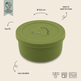 Trixie Silicone Snack Box with Lid - Mr. Dino