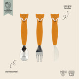Trixie Stainless Steel and Silicone Cutlery Set - Mr. Fox