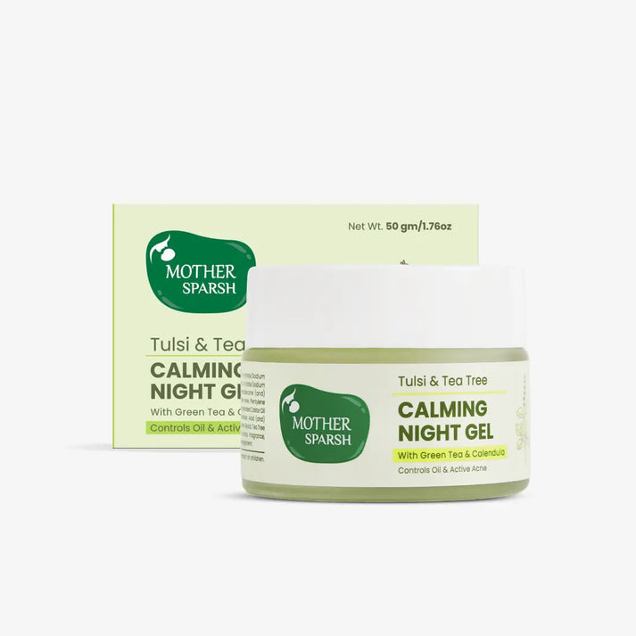 Mother Sparsh Tulsi & Tea Tree Calming Night Gel - 50gm - Laadlee