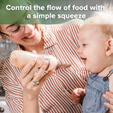 Haakaa Silicone Baby Food Dispensing Spoon - Grey