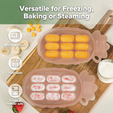 Haakaa Silicone Pineapple Nibble Tray - Blush