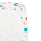Anvi Baby Organic Bamboo Muslin Fitted Sheet - Balloons