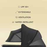 UPPAbaby Bassinet V3 - Jake Charcoal With Carbon Frame