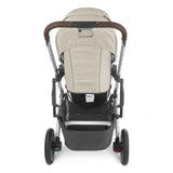 UPPAbaby Cruz V2 Stroller Declan Oat Melange Silver Frame Chestnut Leather
