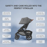 UPPAbaby Vista V3 Stroller Greyson Charcoal Melange