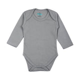 Babies Basic Long Sleeves Romper Bodysuit Pack of 3 - Black, Navy And Grey