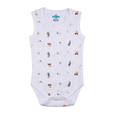 Babies Basic Sleeveless Romper Bodysuit Pack of 3 - Multicolor
