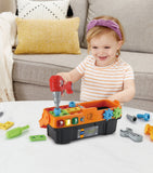 VTech Drill & Learn Electronic Toolbox Toy With Interactive Drill, Tools, Lights & Music