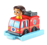 VTech Cocomelon Go! Go! Smart Wheels Nina’S Fire Truck & Track, Fire Sounds & Songs With Smartpoint