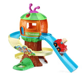 VTech Cocomelon Go! Go! Smart Wheels Treehouse Track Set, Spiral Ramp & Smartpoint Songs