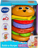 VTech Baby Build-A-Burger Stacking & Sorting Toy With 6 Food Pcs