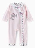 Tiny Hug Baby Girls Cotton Knit Sleepsuit - Pink