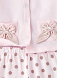 Tiny Hug Baby Girls 2-Piece Cotton Knit Set - Pink & Brown