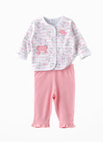 Tiny Hug Baby Girls' Teddy Bear Print 2-Piece Pajama Set