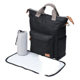 BabaBing Daytripper 3 In 1 Diaper Bag With Hooks And Changing Pad – Black