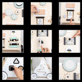 Woody Buddy Walker with Busy Board - White