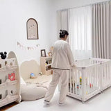 Megastar Big Baby Playpen with Wheels - White