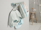 Done By Deer Sleeved Pocket Bib Croco - Green