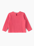 Jelliene Cozy Knit Long Sleeve T-Shirt for Girls - Pink