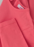 Jelliene Cozy Knit Long Sleeve T-Shirt for Girls - Pink
