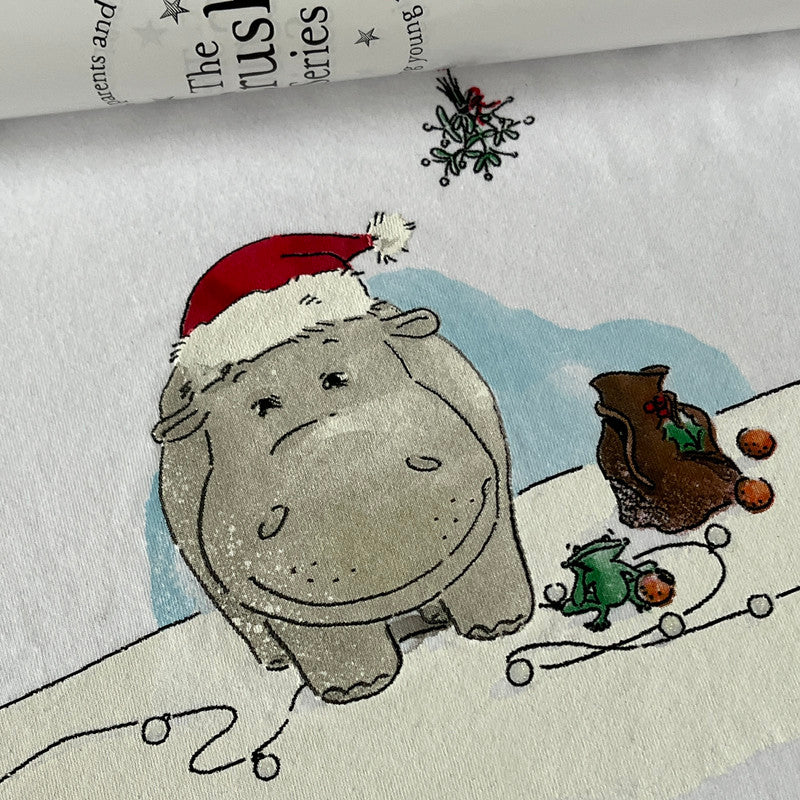 The Crush Series Hippo Christmas T-Shirt For Children - Laadlee