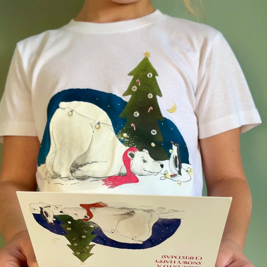 The Crush Series Polar Bear Christmas T-Shirt - Laadlee