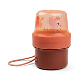 Done By Deer To Go 2-Way Snack Container Small Birdee - Papaya