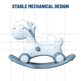 Lovely Baby 2-in-1 Rocking Horse - Blue