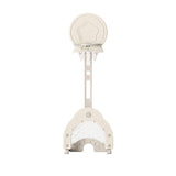 Lovely Baby Basketball Stand With Football & Hockey Stick - White