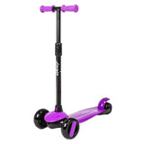 Ziggy 3-Wheel Tilt Scooter With LED light - Purple