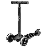 Ziggy 3-Wheel Tilt Scooter With LED light - Black