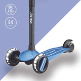 Ziggy 3-Wheel Tilt Scooter With LED light - Blue