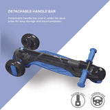 Ziggy 3-Wheel Tilt Scooter With LED light - Blue