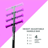 Ziggy 3-Wheel Tilt Scooter With LED light - Pink