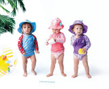 Zoocchini Baby Rash Guard Long Sleeved Swim Top - Seahorse
