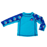 Zoocchini Baby Rash Guard Long Sleeved Swim Top - Shark