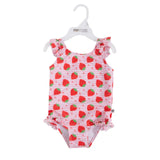 Zoocchini Ruffled Swimsuit - Strawberry