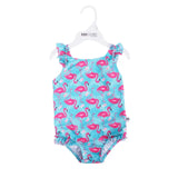 Zoocchini Ruffled Swimsuit - Flamingo