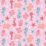 Zoocchini Baby Swimsuit and Hat Set - Seahorse