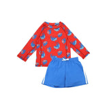 Zoocchini Rashguard Swim Top & Swim Short Sets - Sherman the Shark