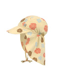 Lassig SPF Sun Protection Flap Hat - Flowers Vanilla