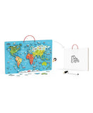 Viga Magnetic World Puzzle + Dry Erase Board