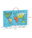 Viga Magnetic World Puzzle + Dry Erase Board