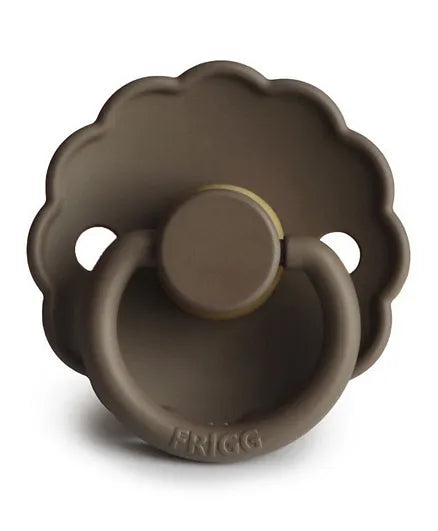Frigg Daisy Latex Baby Pacifier 0-6M, 1Pack, Portobello - Size 1 - Laadlee