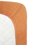 Anvi Baby Organic Bamboo Muslin Fitted Sheet - Mustard Brown