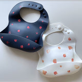 Mushie Silicone Bib Shells Smoke - Laadlee