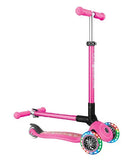 Globber Primo Foldable Fantasy Lights - Neon Pink & Flowers