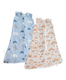 Tickle Tickle Organic Cotton Sleeping Bag Value Pack - Snowfluffs / Rainbow